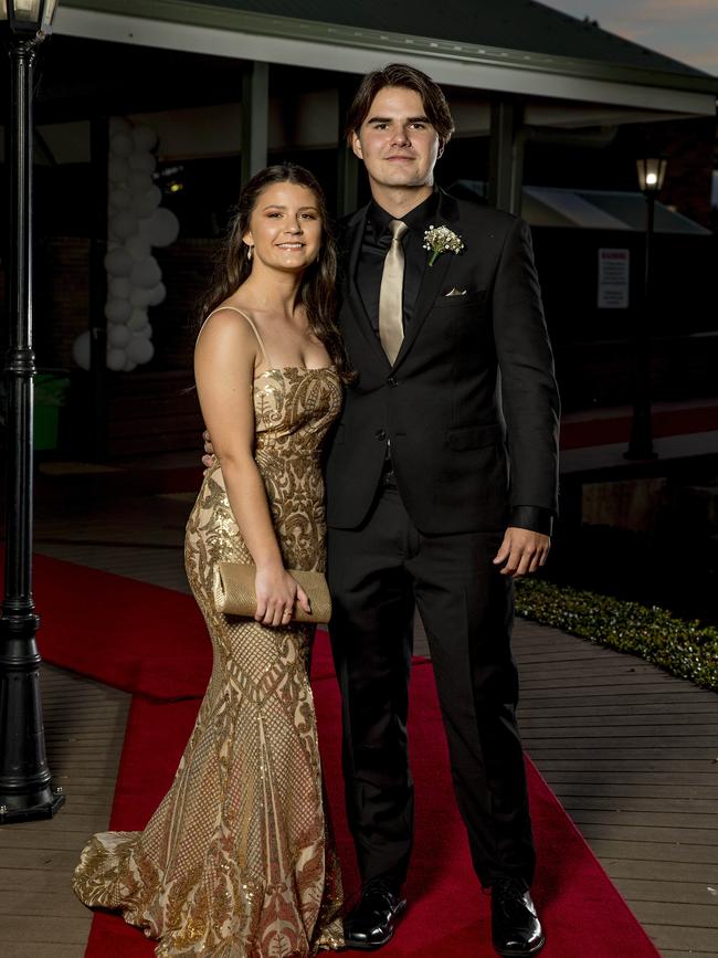 Formal for year 12 students from Emmanuel College. Emily Winfield and Joel Smith. Picture: Jerad Williams