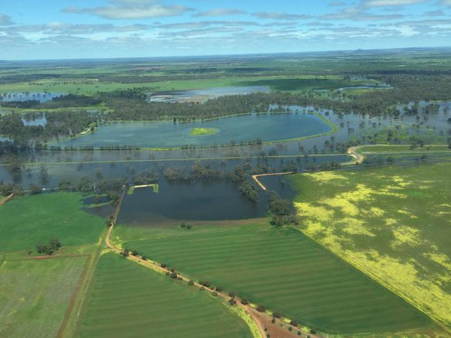 Condobolin's Gum Bend Lake and the surrounding water ... A 'lake inside a lake'.