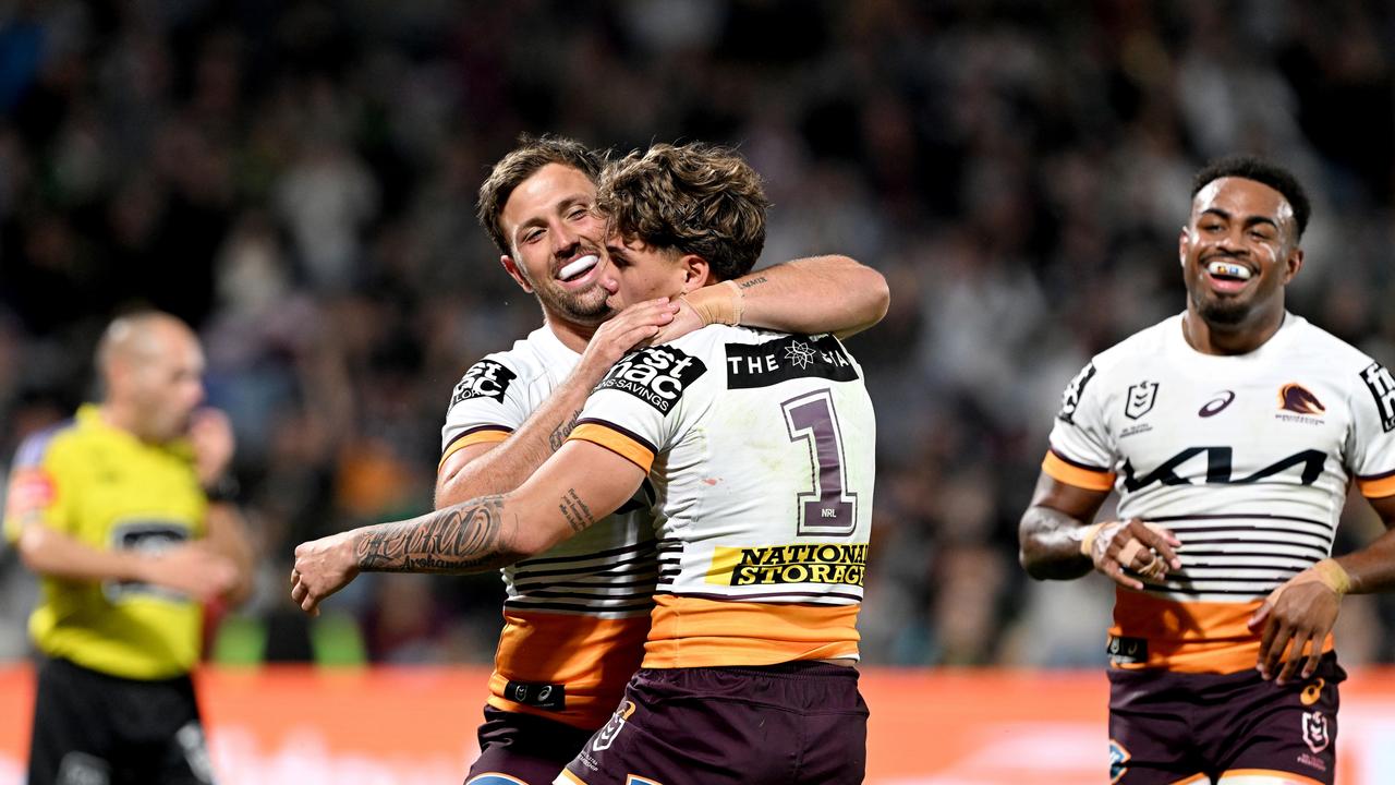 Reece Walsh made a stunning return from suspension to get the Broncos back on top of the NRL ladder. Picture: Getty Images.