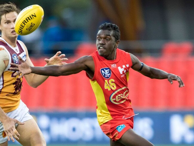 Former Gold Coast Suns academy player Fitzroy Greenwool. Picture credit: NEAFL.