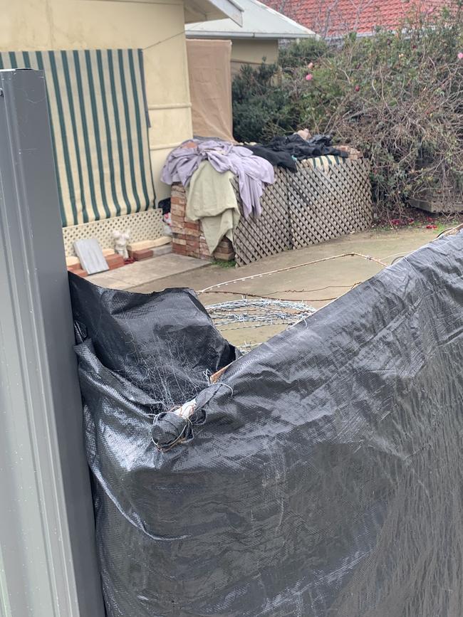 Port Adelaide Enfield Council took action against a hoarder at Graham St, Glanville.