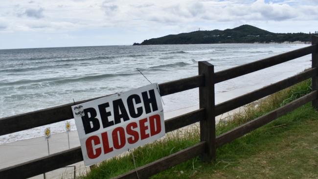 Main Beach in Byron Bay on Monday, January 4, 2021. Picture: Javier Encalada