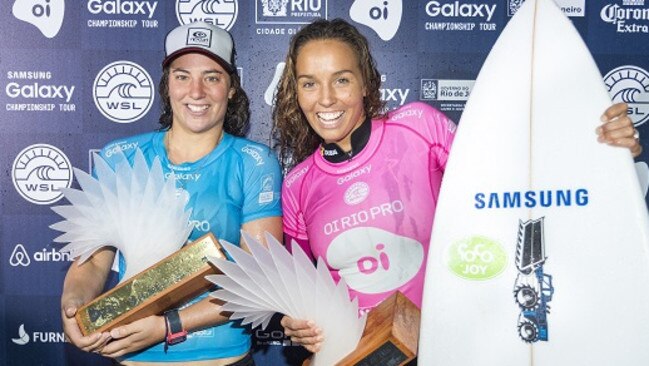 Tyler Wright and Sally Fitzgibbons are Australia’s top contenders on the world tour.