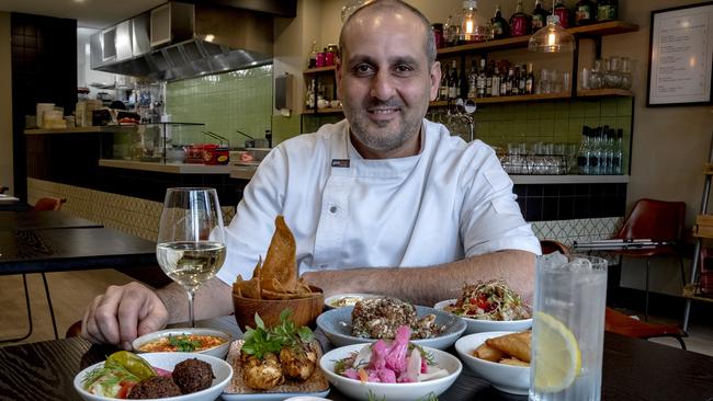 Richard Pavlov owner of the new Lebanese restaurant Bekka in Moonee Ponds. Photo: Luis Enrique Ascui