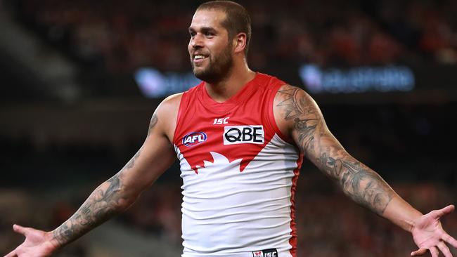 Lance Franklin’s speed will be a key for Sydney. Picture: Phil Hillyard