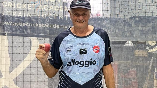 65-year-old Newcastle City cricketer Brad O'Dell, who took all 10 wickets, including a hat-trick, in a fourth grade match against Wallsend during the 2024-25 season. Picture: Alex Pichaloff