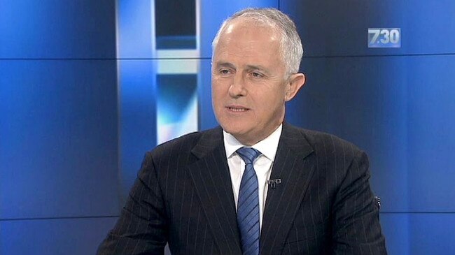 Maclolm Turnbull on the ABC's 7.30.