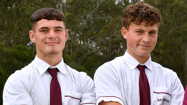 Marsden SHS’s Jacob Tinsley and Coby Black. Picture, John Gass