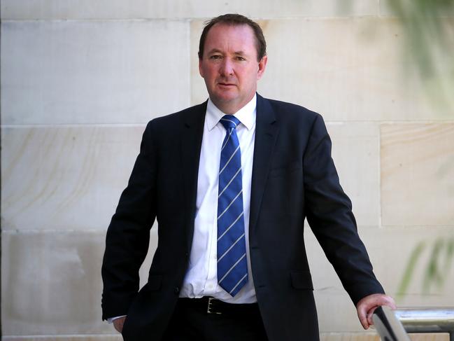 14/03/2017Now ex Liberal Government Minister Joe Francis who is hoping to retain the seat of Jandakot photographed at Parliament House this morning talking to the media about the loss of the Barnett Government.pic Colin Murty The Australian