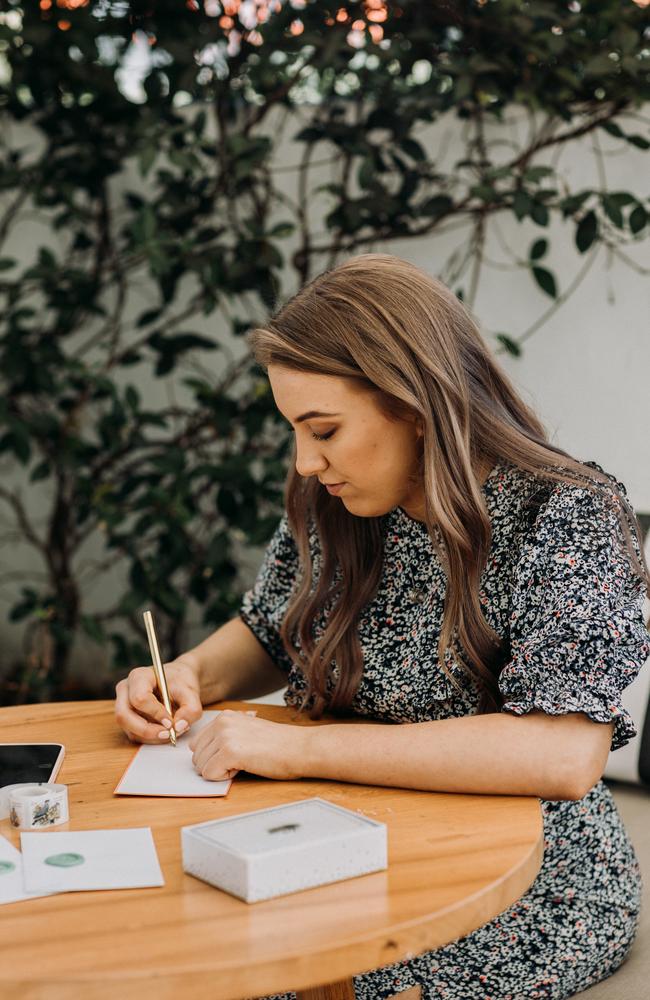 She began Letters of Hope in 2018. Picture: Supplied
