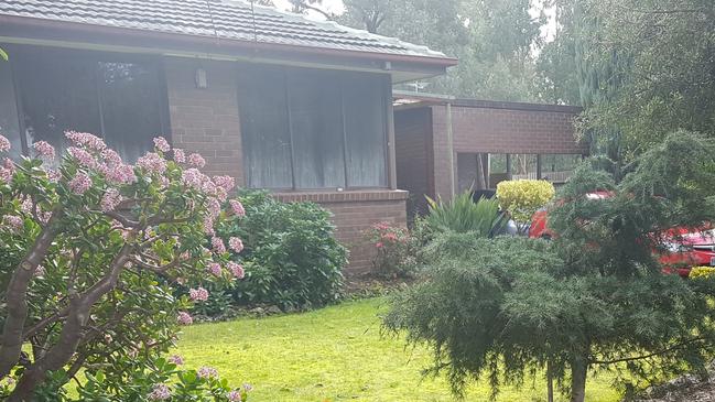 The aftermath of a house fire at Hunter Ct, Ringwood East on July 29, 2020. Picture: Kiel Egging.