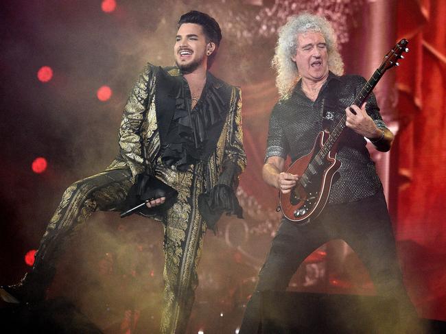 Queen and Adam Lambert will play a mini-set at the Fire Fight concert. Picture: Theo Wargo/Getty