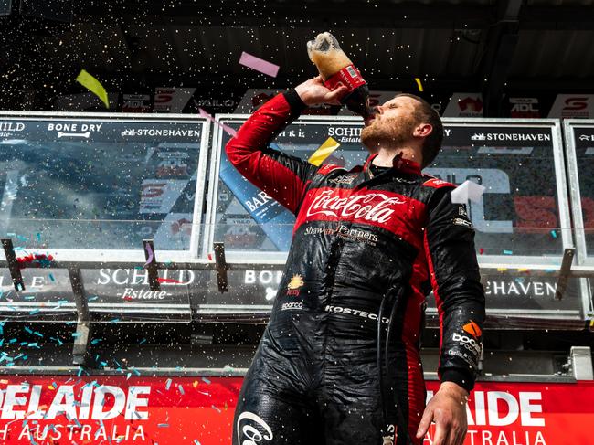 ADELAIDE, AUSTRALIA - NOVEMBER 26: Brodie Kostecki driver of the #99 Coca-Cola Racing Chevrolet Camaro ZL1 during the VAILO Adelaide 500, part of the 2023 Supercars Championship Series at Adelaide Street Circuit, on November 26, 2023 in Adelaide, Australia. (Photo by Daniel Kalisz/Getty Images)