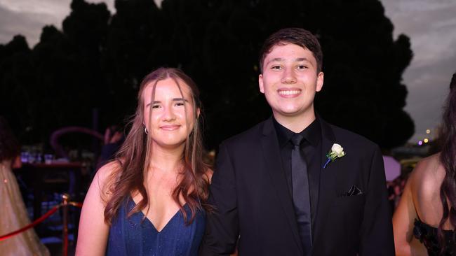 Emerson Wheaton and Jack Benson at the Emmanuel College class of 2025 formal at HOTA for Gold Coast at Large. Picture, Portia Large.