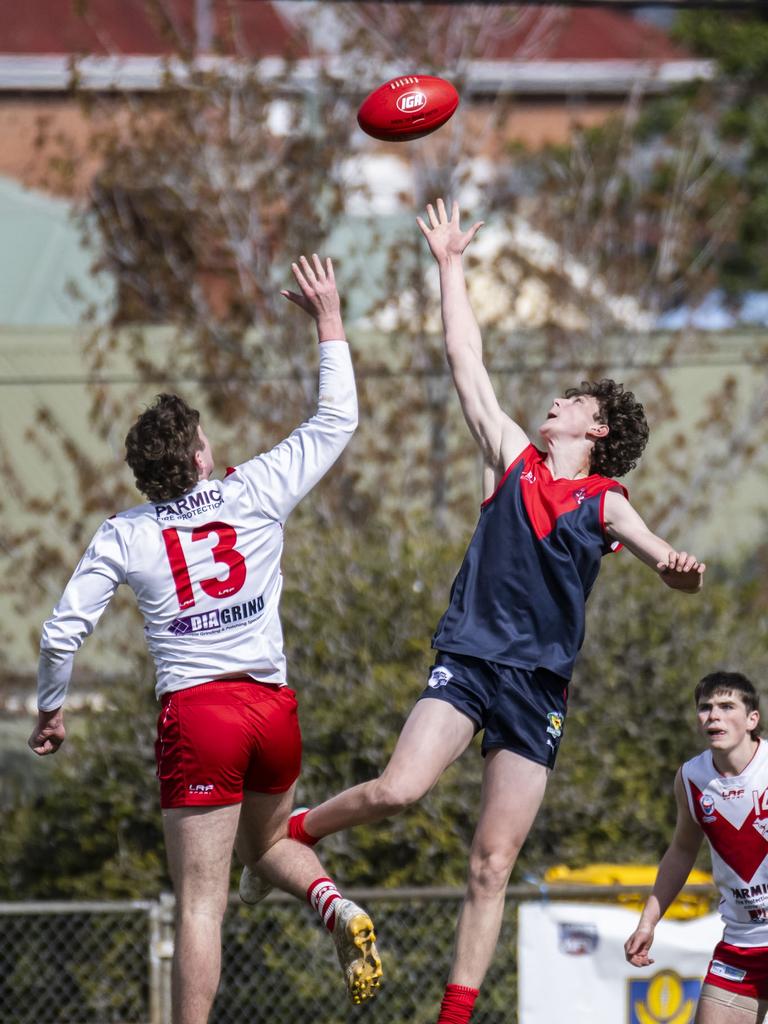 STJFL Grand finals U18 Boys Clarence v North Hobart at North Hobart Oval. Picture: Caroline Tan