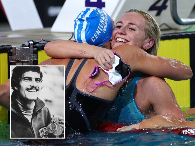 Ariarne Titmus and Mollie O'Callaghan's trials swim would have beaten the time of a male Olympic legend.