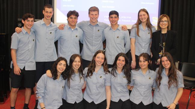 Leibler Yavneh College student leadership team for 2024