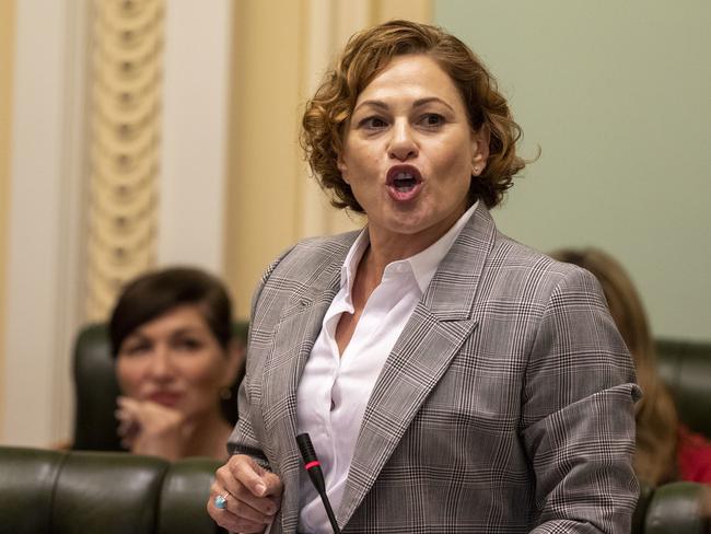 Treasurer Jackie Trad in Question Time this week. Picture: Glenn Hunt/AAP