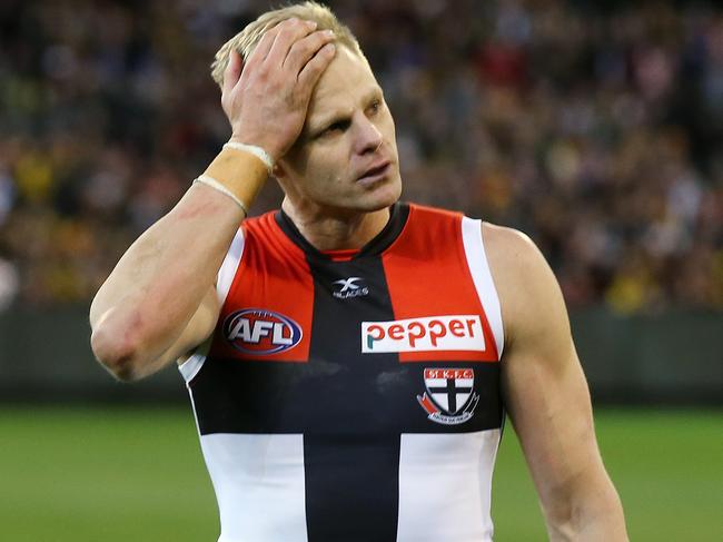 AFL Round 23. Richmond vs St Kilda at the MCG. St Kilda's Nick Riewoldt after playing his final game at the MCG   . Pic: Michael Klein
