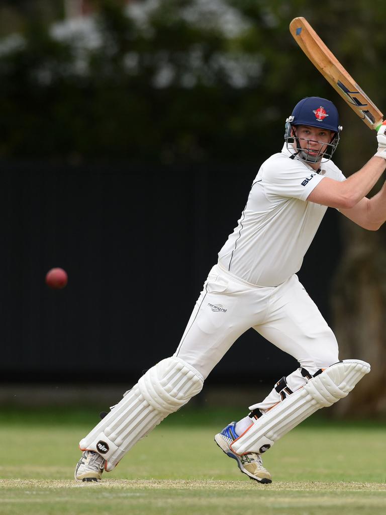 Kookaburra Cup cricket - Queens vs. Mudgeeraba Nerang at Greg Chaplin Oval, Southport. Mudgeeraba batsman Marco Kroon. (Photos/Steve Holland)