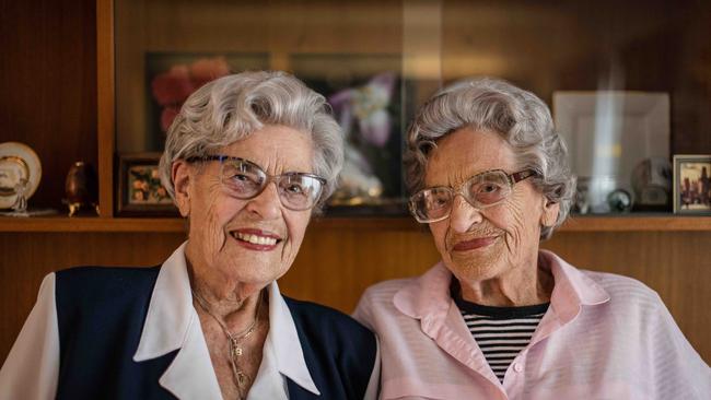 Twins Annetta Able and Stephanie Heller found happiness after the horrors of the Holocaust. Picture: Eugene Hyland