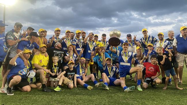 Beerwah celebrate winning the 2024 SCGRL A-grade title.