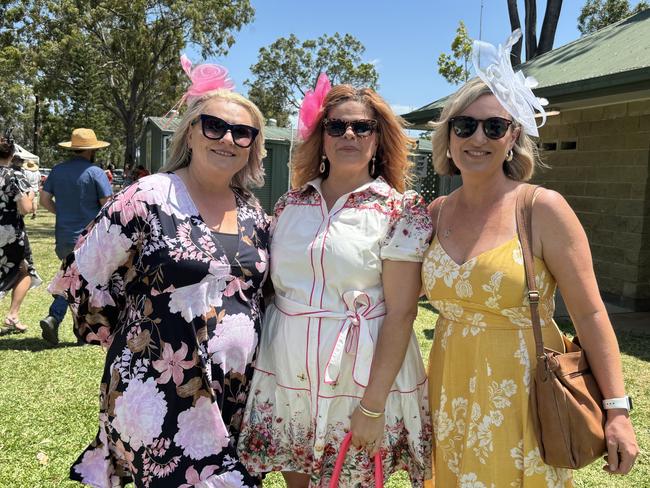 Racegoers at the Torbanlea Picnic Races.