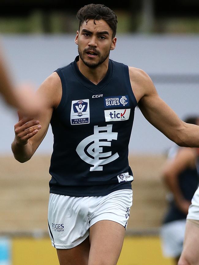 Ethan Penrith in action for the Northern Blues. Picture: George Sal