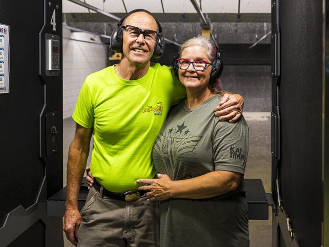 Loring and Laurie Crepeau, of Melbourne, Florida, are supporters of Donald Trump despite thinking he’s an “obnoxious man”. Picture: Saul Martinez