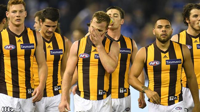 Tom Mitchell after the loss to North Melbourne.