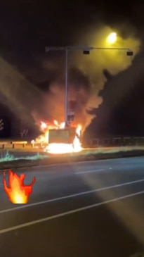 Mobile phone camera goes up in flames