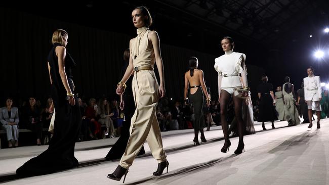 Australian Fashion Week catwalk styles from Carla Zampatti. Picture: Getty Images