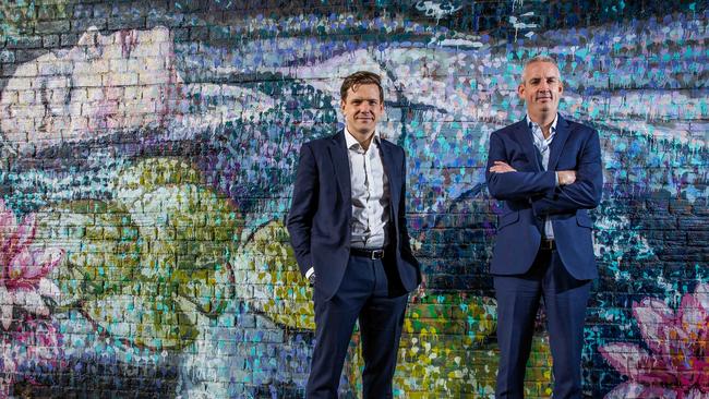 Nick Markiewicz and David Prescott from Lanyon Asset Management. Picture: Tom Huntley