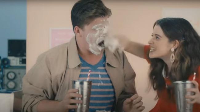 The Government's new consent education campaign for schools features a bizarre video of a woman smearing a man’s face with a milkshake.