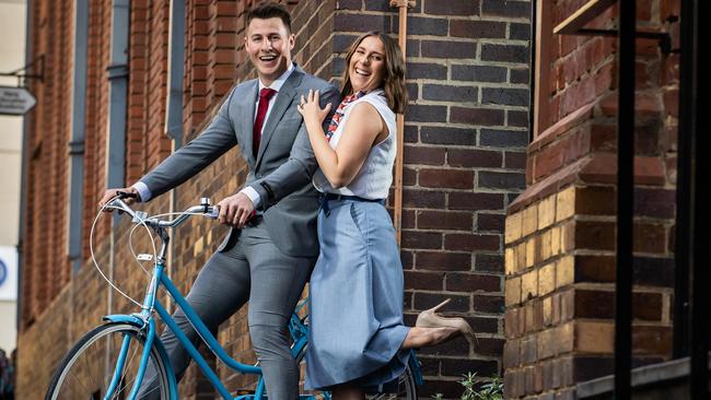 Fugazzi Bar &amp; Dining Room owners Max and Laura Sharrad. Picture: Tom Huntley