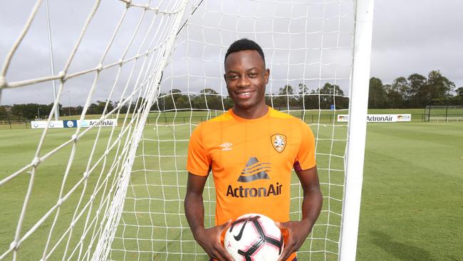Brisbane Roar striker Charles Lokoli-Ngoy. Picture: AAP