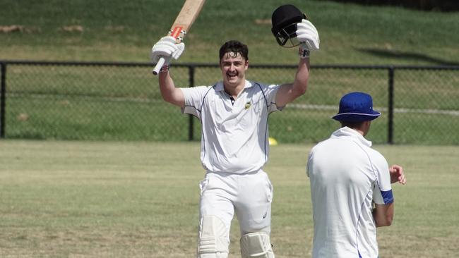 Nick Hughes smashed a maiden ton for St Pauls. Photo: Facebook.