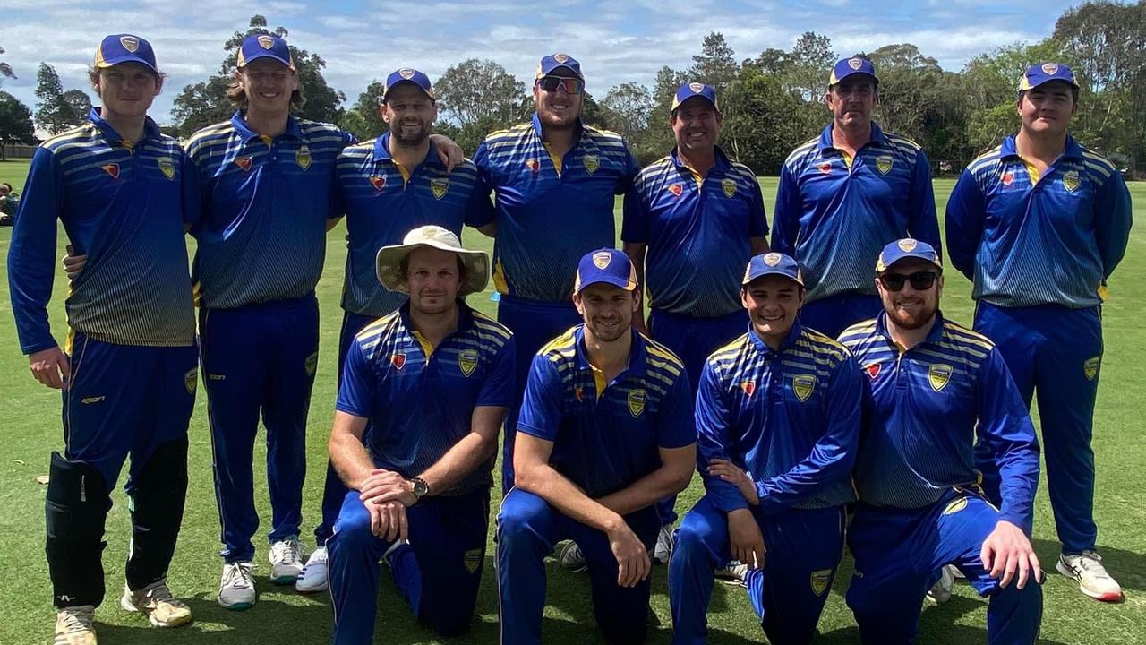 Nambour's division one cricket team.