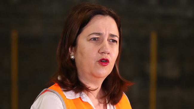 Premier Annastacia Palaszczuk yesterday. Picture: Liam Kidston