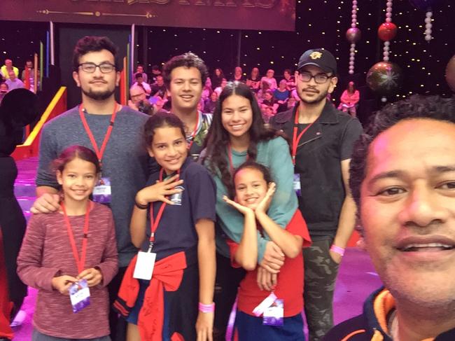 Jay and family at Carols in the Domain