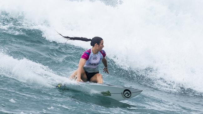 Two-time world champion Tyler Wright surfing up a storm at the Maui Pro in December.