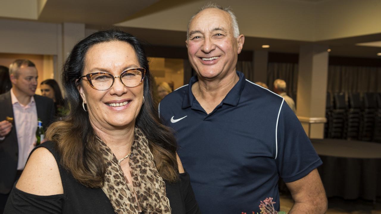 Shona and Wayne Lee at The Chronicle Club featuring Lee Kernaghan at City Golf Club, Friday, June 11, 2021. Picture: Kevin Farmer