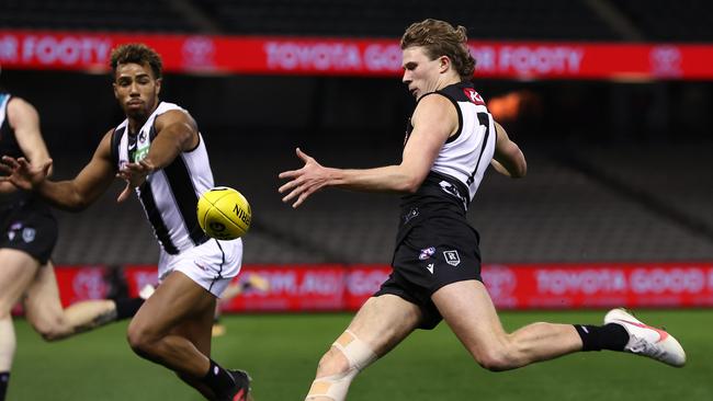 Xavier Duursma won’t play in his usual number if he overcomes injury to face the Hawks.