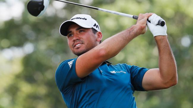 Jason Day remains well placed at The Barclays despite a mixed second round in which he briefly took the course lead.