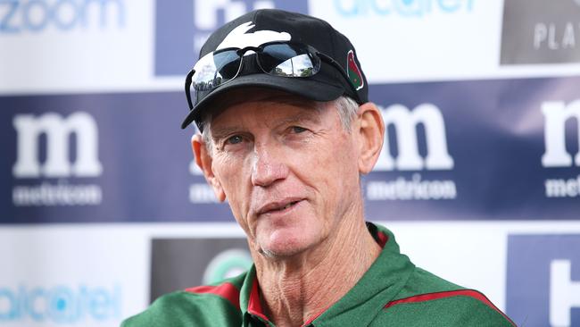 Rabbitohs coach Wayne Bennett has spoken to Ethan Lowe as he moves to sign the Cowboys forward. Picture: Getty Images