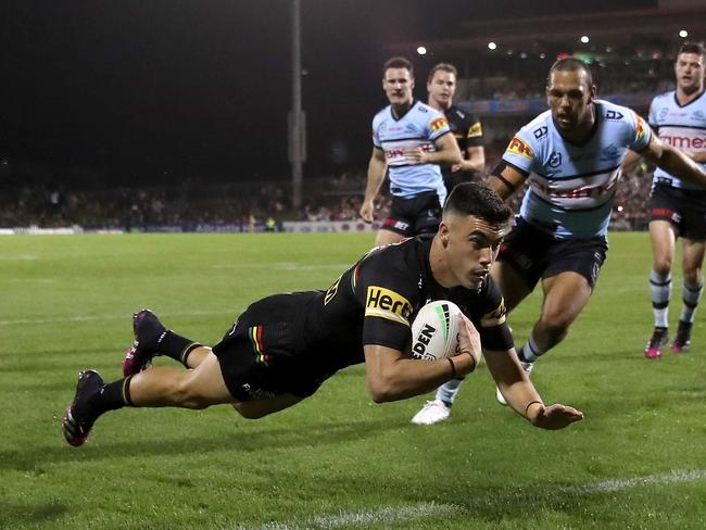 Charlie Staines scored a treble for the Panthers in round nine. Picture: Matt King/Getty Images