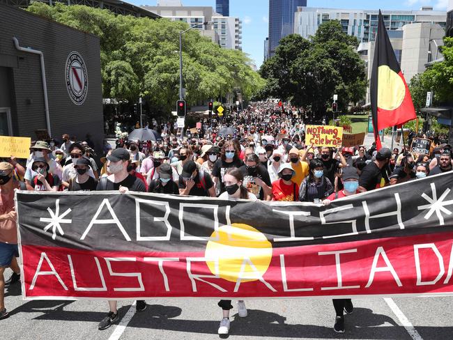 Invasion Day Rally, Brisbane. Photographer: Liam Kidston