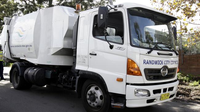 Randwick City Council garbage truck. Picture: John Grainger