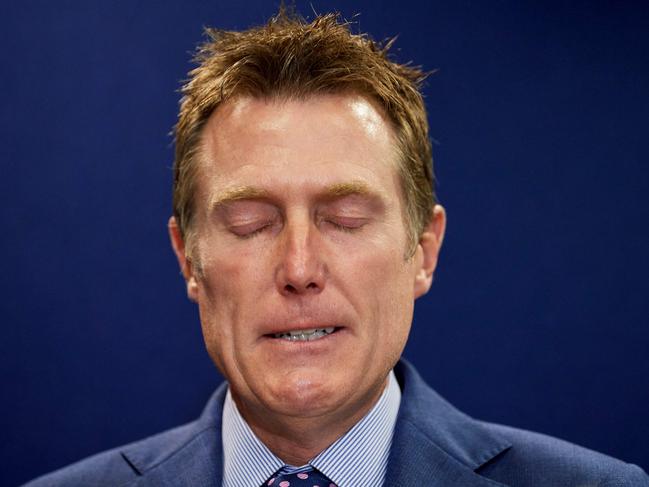 Attorney general Christian Porter speaks to the media in Perth yesterday. Picture: AFP