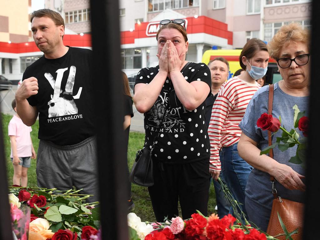 Sevem children, a teacher and another school employee were killed in the horrific attack. Picture: Natalia Kolesnikova / AFP